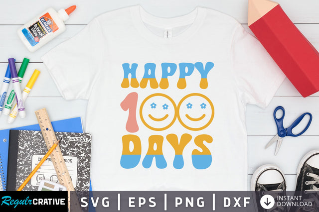 Happy 100 days Svg Design SVG Regulrcrative 
