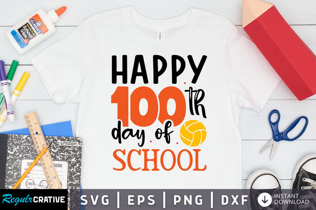 Happy 100 th day of school SVG Design SVG Regulrcrative 