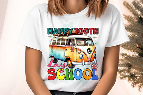 Happy 100th day of school PNG Design Sublimation Designangry 