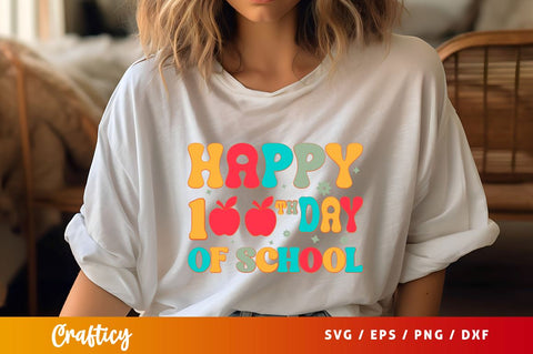 Happy 100th day of school SVG Design SVG Designangry 