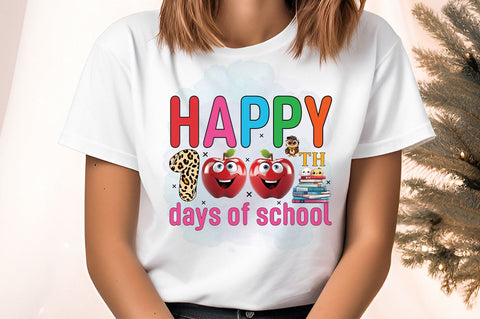 Happy 100th days of school PNG Design Sublimation Designangry 