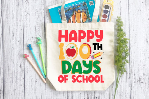 happy 100th days of school SVg Design SVG Regulrcrative 