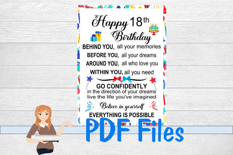 Happy 18th Birthday Card 3D Paper Family Creations 