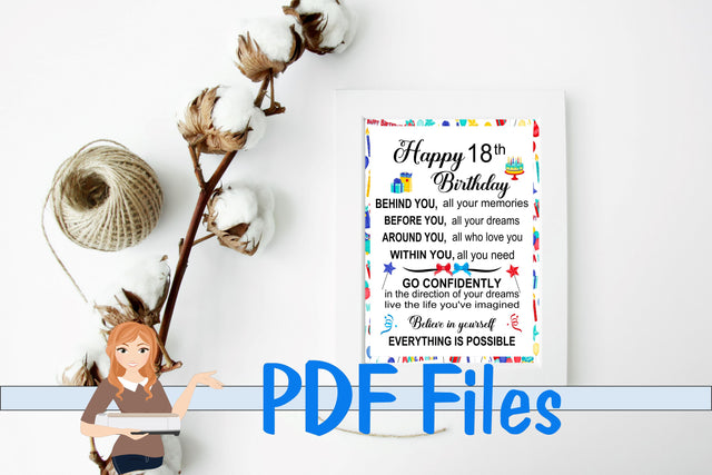 Happy 18th Birthday Card 3D Paper Family Creations 