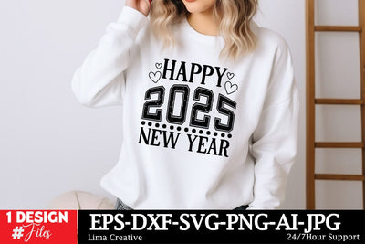 Happy 2025 New Year SVG Cut File, New Year SVG Qutes, New Year Sublimation,New Year Sublimation Qutes,Happy New Year 2025 SVG Insomnia Std 