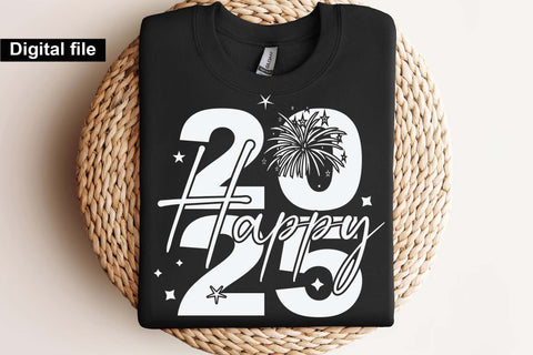 Happy 2025 svg, New year t shirt svg, Funny New year cut files, New year gift shirt svg, New Years Party, Cosy Season svg SVG Isabella Machell 