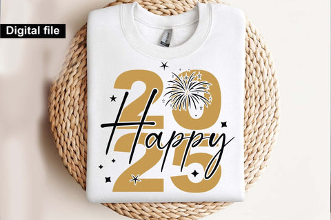 Happy 2025 svg, New year t shirt svg, Funny New year cut files, New year gift shirt svg, New Years Party, Cosy Season svg SVG Isabella Machell 