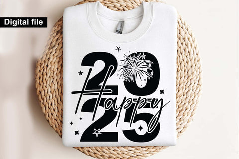 Happy 2025 svg, New year t shirt svg, Funny New year cut files, New year gift shirt svg, New Years Party, Cosy Season svg SVG Isabella Machell 