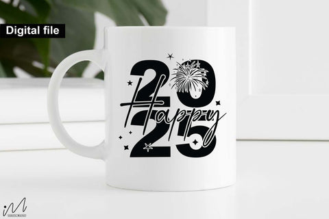 Happy 2025 svg, New year t shirt svg, Funny New year cut files, New year gift shirt svg, New Years Party, Cosy Season svg SVG Isabella Machell 