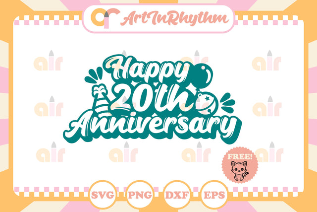 Happy 20th Anniversary svg SVG Artinrhythm shop 