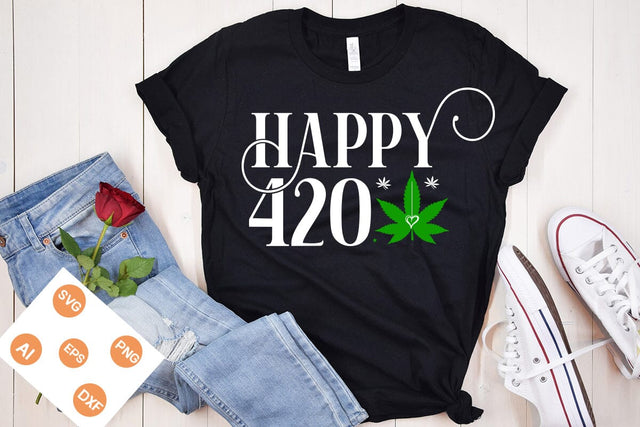 Happy 420 SVG Design, Weed SVG Design, Marijuana SVG Design, SVGs,Quotes and Sayings,Food & Drink,On Sale, Print & Cut SVG DesignPlante 503 