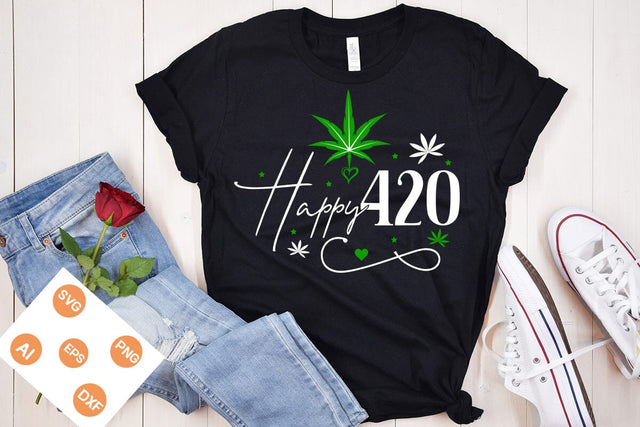 Happy 420 SVG Design, Weed SVG design, Marijuana SVG, SVGs,Quotes and Sayings,Food & Drink,On Sale, Print & Cut SVG DesignPlante 503 