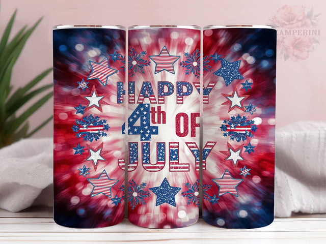 Happy 4th of July 20oz Tumbler Wrap PNG, 4th Of July Tumbler Png, Straight & Tapered Tumbler Wrap, Instant Digital Download Sublimation Li Zamperini 