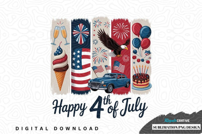 Happy 4th of july sublimation png design Sublimation Regulrcrative 