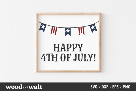 Happy 4th of July SVG Cut File SVG Wood And Walt 