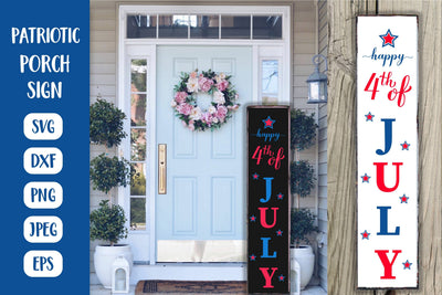 Happy 4th of July SVG. Patriotic Porch Sign. Fourth of July SVG LaBelezoka 