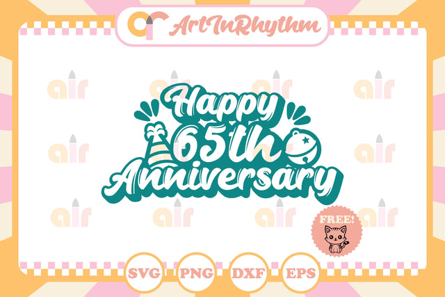 Happy 65th Anniversary svg SVG Artinrhythm shop 