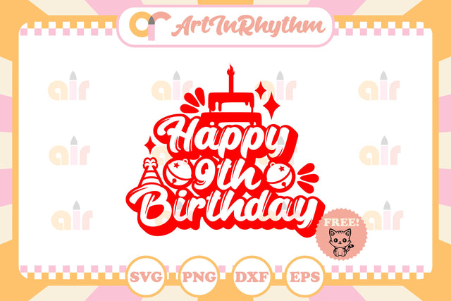 Happy 9th birthday SVG Artinrhythm shop 