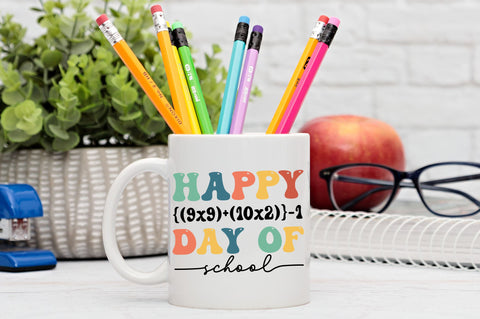 happy {(9x9)+(10x2)}-1 day of school svg Design SVG Regulrcrative 