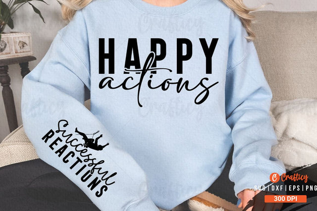 Happy actions Sleeve SVG Design SVG Designangry 