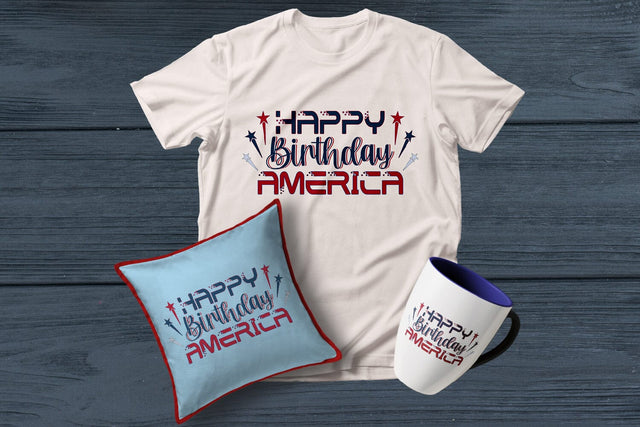 Happy Birthday America Sublimation SVG zafrans studio 