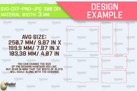 Happy Birthday Box Laser Cut. Decorative Wooden Gift Box SVG SVG Evgenyia Guschina 