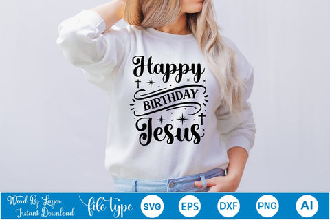 Happy Birthday Jesus SVG Design, Nativity Christmas SVG Design, Arabesque SVG Design SVGs,Quotes and Sayings,Food & Drink,On Sale, Print & Cut SVG DesignPlante 503 