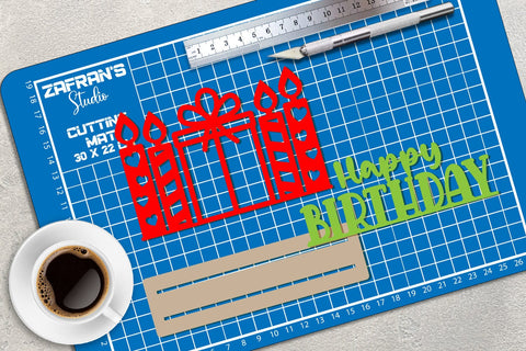 Happy Birthday Laser Cut - Bday Laser Cut SVG zafrans studio 