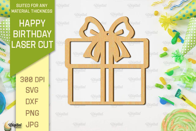 Happy Birthday Laser Cut. Happy Birthday Wall Decor SVG SVG Evgenyia Guschina 