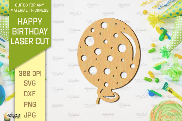 Happy Birthday Laser Cut. Happy Birthday Wall Decor SVG SVG Evgenyia Guschina 