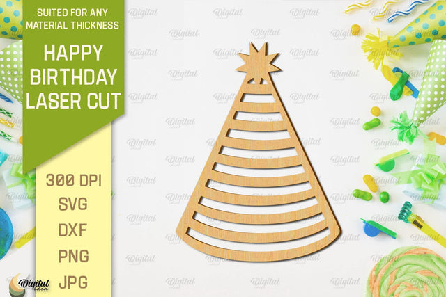 Happy Birthday Laser Cut. Happy Birthday Wall Decor SVG SVG Evgenyia Guschina 