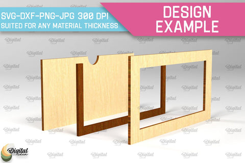 Happy Birthday Money Holder SVG. Laser Cut Money Gift Box SVG Evgenyia Guschina 