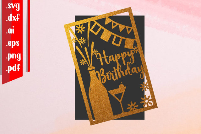 Happy Birthday Papercut 10 SVG zafrans studio 