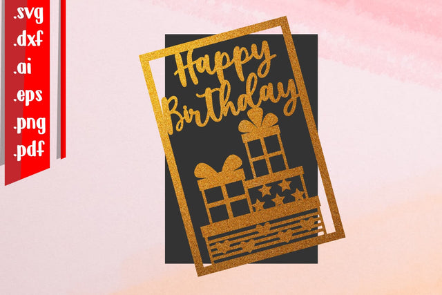 Happy Birthday Papercut 6 SVG zafrans studio 