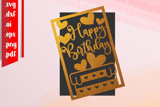 Happy Birthday Papercut 7 SVG zafrans studio 