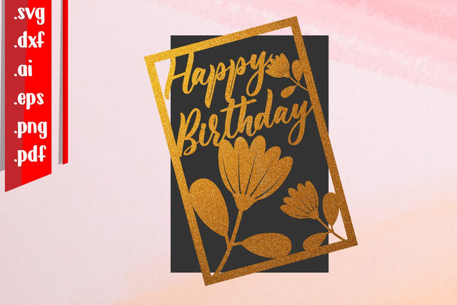 Happy Birthday Papercut 9 SVG zafrans studio 
