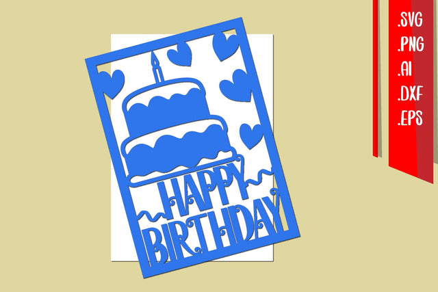 Happy Birthday Papercut, Birthday Cut Files SVG zafrans studio 