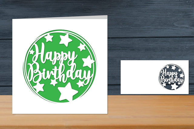 Happy Birthday Papercut Card SVG zafrans studio 