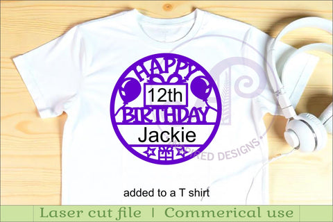 Happy birthday personalized wall art sign d1 SVG APInspireddesigns 