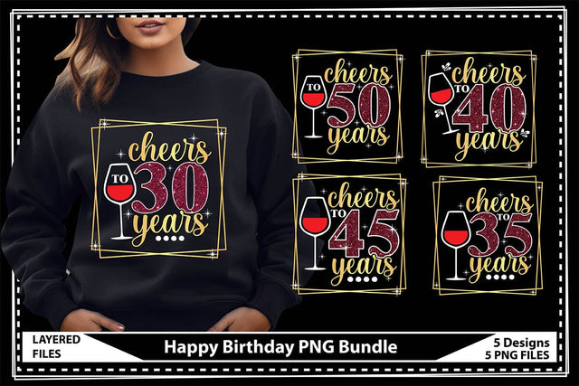 Happy Birthday PNG Bundle SVG shah alam 