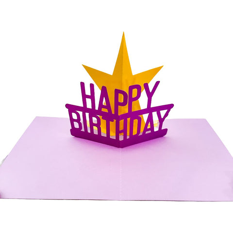 Happy Birthday Pop Up Card Laser SVG File SVG Crafting With Brenna 