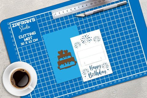 Happy Birthday Pop-Up Card SVG zafrans studio 