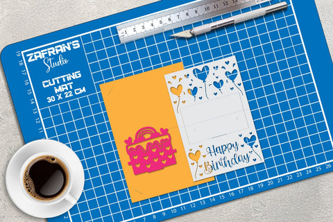 Happy Birthday Pop-Up Card SVG zafrans studio 