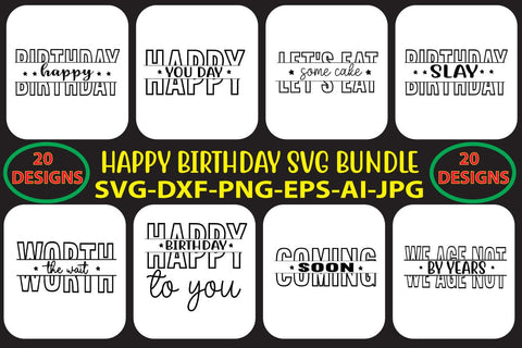 HAPPY-BIRTHDAY-SVG-BUNDLE SVG Syaman 