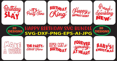 HAPPY-BIRTHDAY-SVG-BUNDLE SVG Syaman 