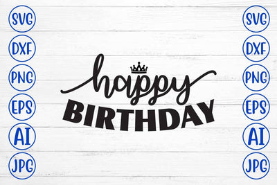 Happy Birthday SVG Design SVG Syaman 