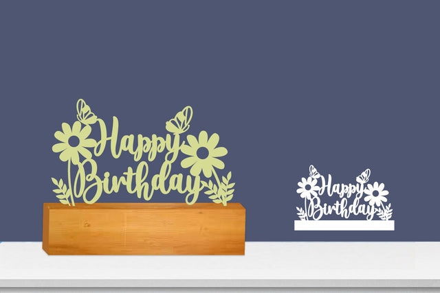 Happy Birthday SVG Laser file, Plotter Files SVG zafrans studio 