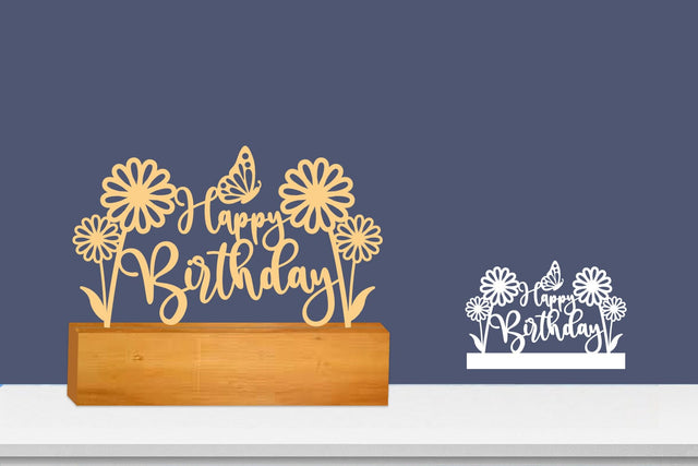 Happy Birthday SVG Laser file, Plotter Files SVG zafrans studio 