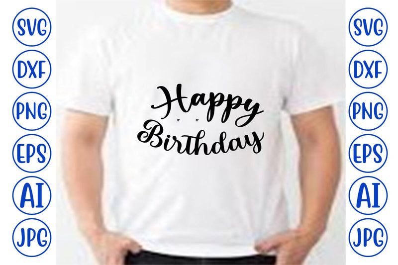 Happy Birthday SVG SVG Syaman 