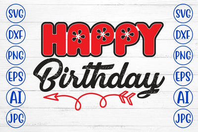Happy Birthday SVG Syaman 